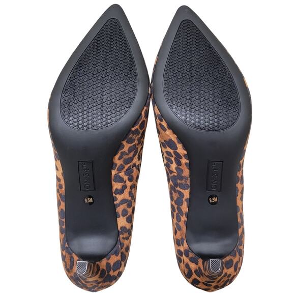 On 34th Women Jeules Classic Stiletto Pump Heels Size US 9.5M Leopard Brown - Picture 3 of 4
